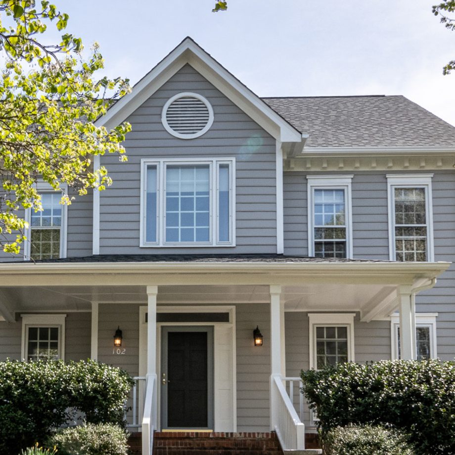 Front entry and covered porch